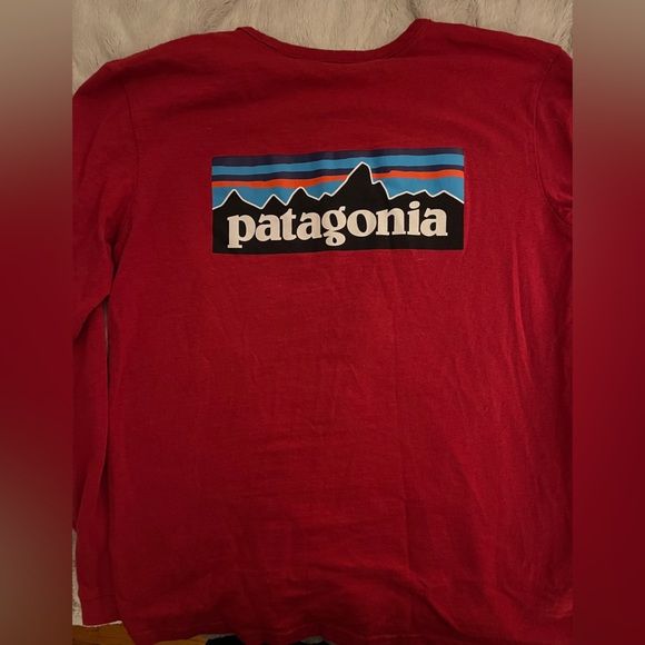 Patagonia Tops - Patagonia Red Long Sleeve Shirt